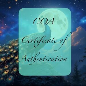 Certificate of Authenticity COA Listing